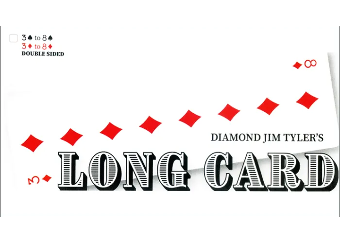 Long Card (Double-Sided) by Diamond Jim Tyler