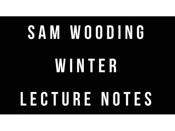 Sam Wooding 2017 Winter Lecture Notes by Sam Wooding eBook DOWNLOAD