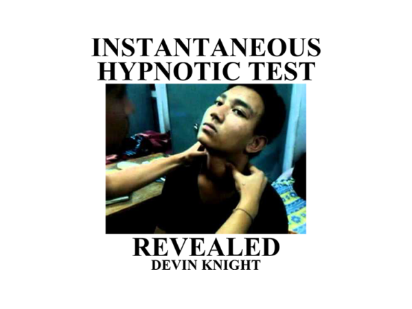Instantaneous Hypnotic Test Revealed by Devin Knight eBook DOWNLOAD
