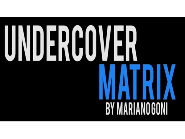 Undercover Matrix by Mariano Goñi video DOWNLOAD