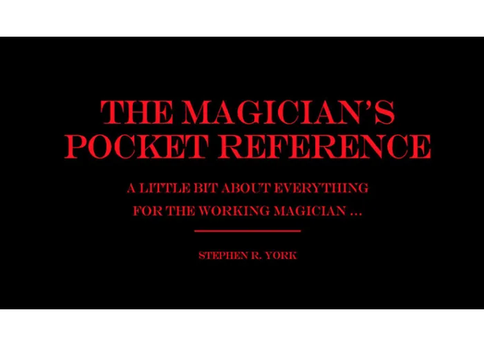 The Magician's Pocket Reference by Stephen R. York eBook DOWNLOAD