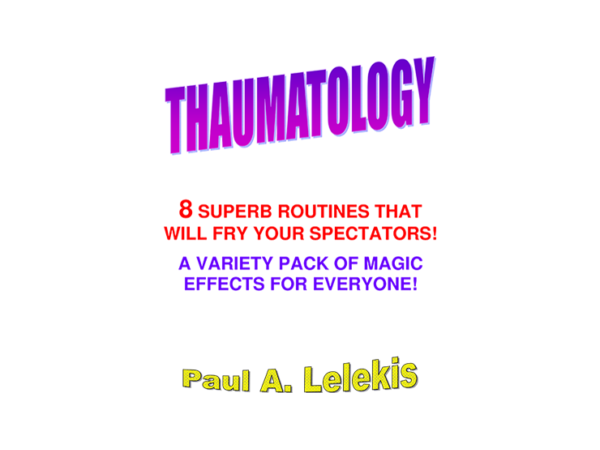 THAUMATOLOGY by Paul A. Lelekis eBook DOWNLOAD