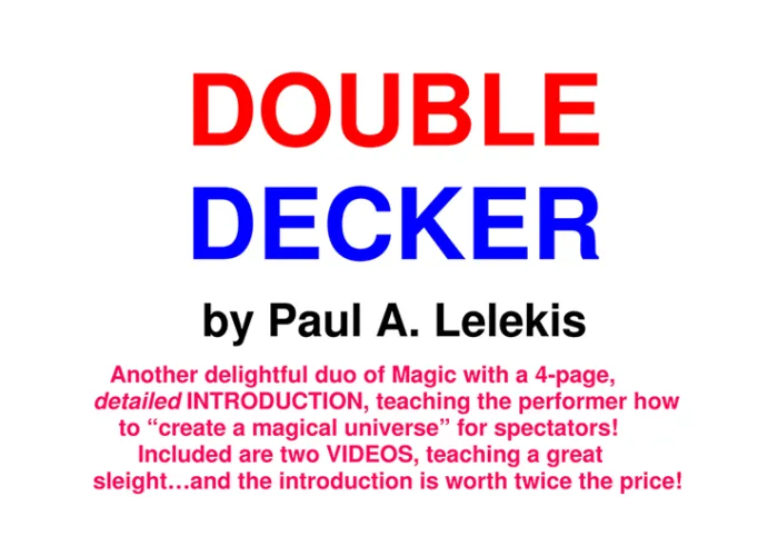 DOUBLE DECKER by Paul A. Lelekis Mixed Media DOWNLOAD