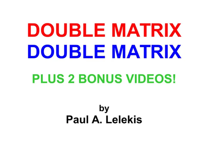 DOUBLE MATRIX by Paul A. Lelekis Mixed Media DOWNLOAD