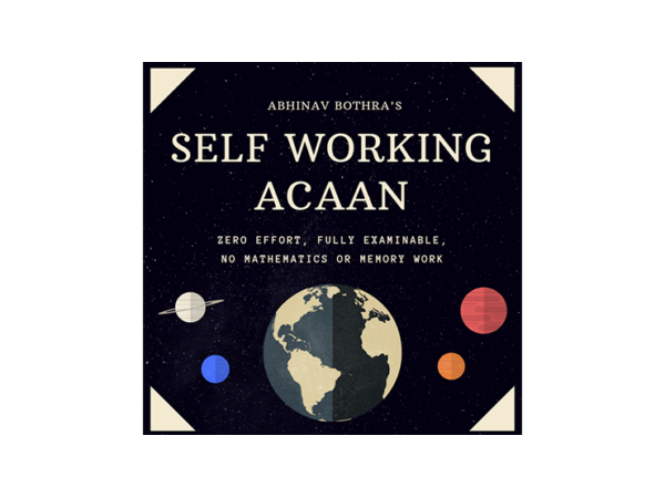 Self-Working ACAAN by Abhinav Bothra Mixed Media DOWNLOAD