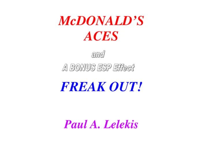 McDonald's Aces and Freak Out! by Paul A. Lelekis Mixed Media DOWNLOAD