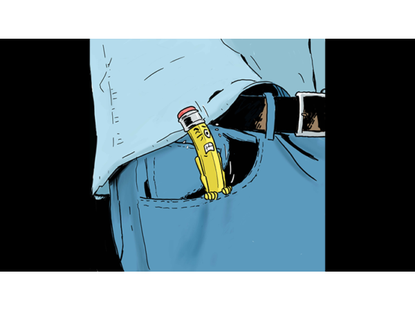 Rising Pencil From Pocket by Armen Škobalj video DOWNLOAD