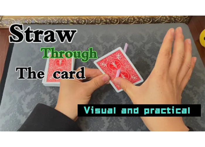 Straw Through The Card by Dingding video DOWNLOAD