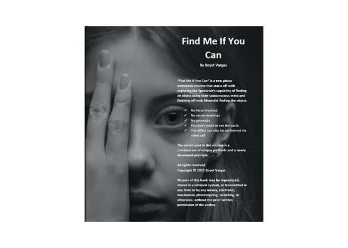 Find Me If You Can by Boyet Vargas ebook DOWNLOAD