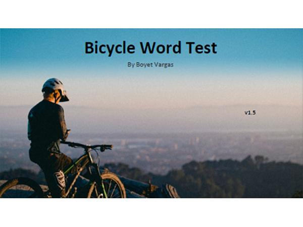 Bicycle Word Test by Boyet Vargas ebook DOWNLOAD