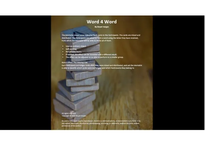 TFCM Presents - Word 4 Word by Boyet Vargas ebook DOWNLOAD