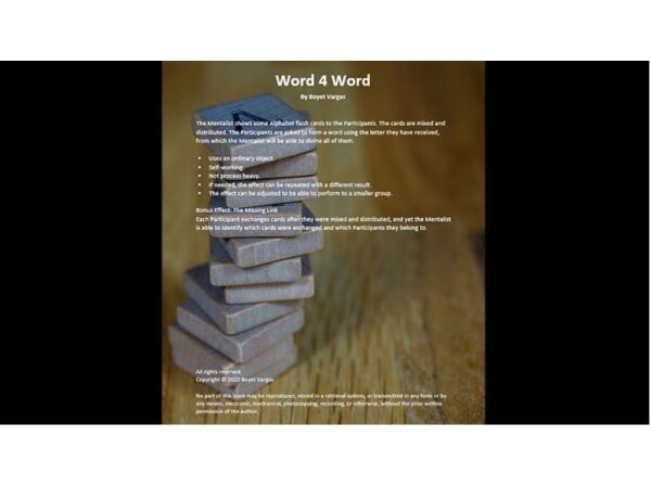 TFCM Presents - Word 4 Word by Boyet Vargas ebook DOWNLOAD