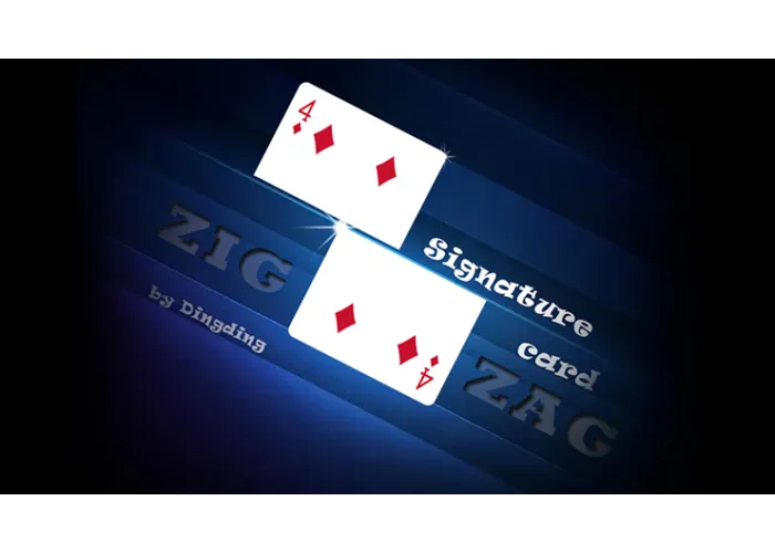 Signature Card Zig Zag by Dingding video DOWNLOAD