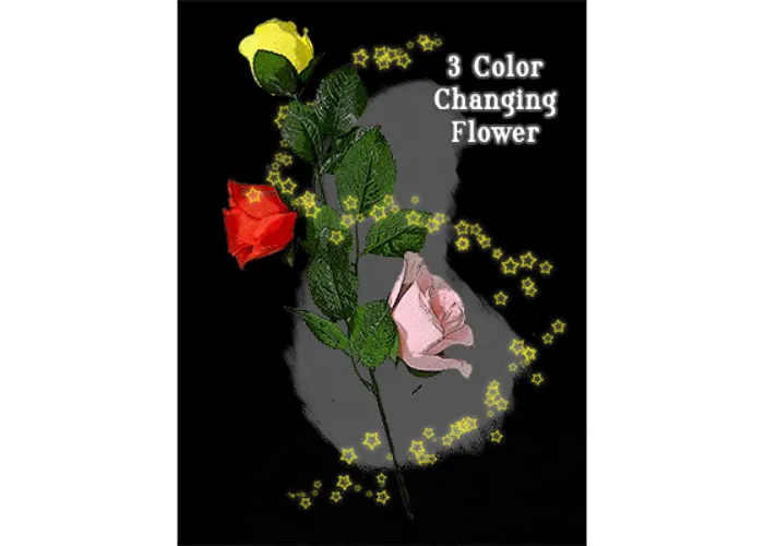 Three Color Changing Floating Flower by JL Magic - Trick