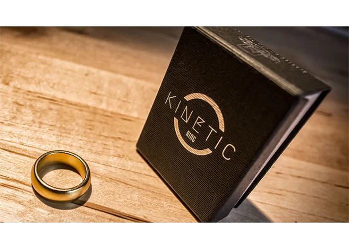 Kinetic PK Ring (Gold) Curved size 10 by Jim Trainer - Trick
