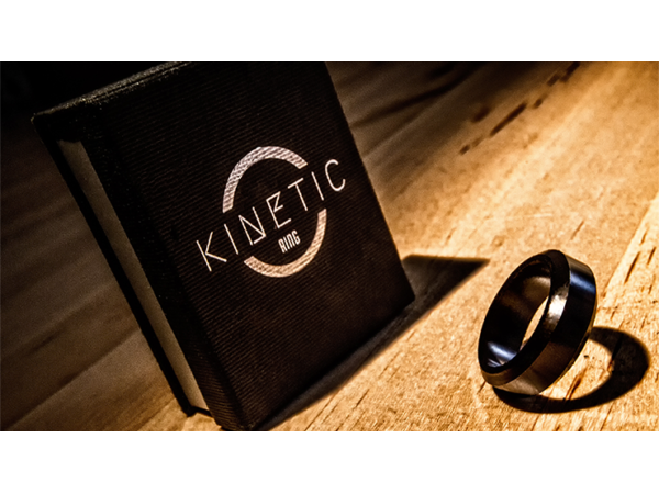 Kinetic PK Ring (Black) Beveled size 11 by Jim Trainer - Trick