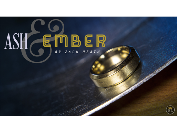 Ash and Ember Gold Beveled Size 9 (2 Rings) by Zach Heath  - Trick