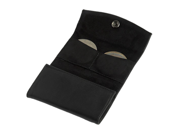 LEATHER COIN PURSE (Holds Six  Dollar Coins) by UnderMagic - Trick