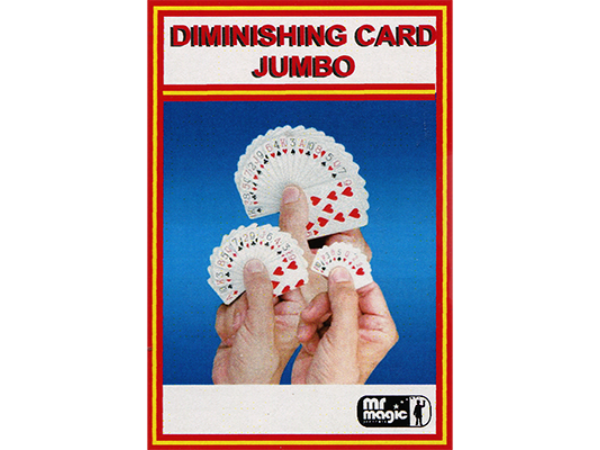 Diminishing Cards (Jumbo) by Mr. Magic - Trick