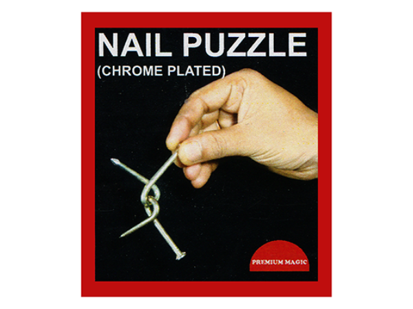 Nail Puzzle (Chrome Plated) by Premium Magic - Trick