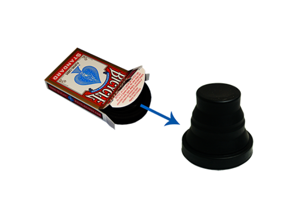 Harmonica Chop Cup Black (Silicon) by Leo Smetsers - Trick