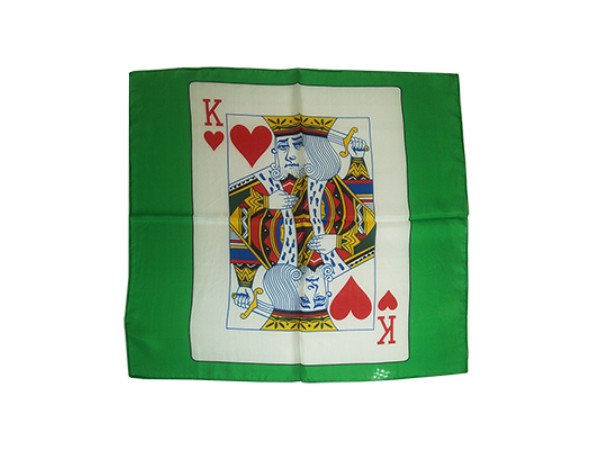 Card Silk 24 inch (King of Hearts) by Stolina Magic - Trick