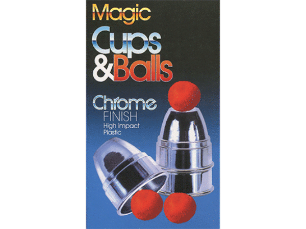 Chrome Cups & Balls (plastic) by Loftus Magic - Trick