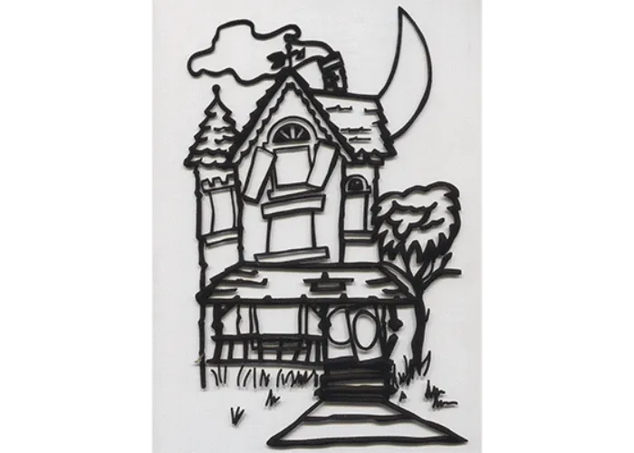 Instant Art insert (Haunted House)by Ickle Pickle Magic - Trick
