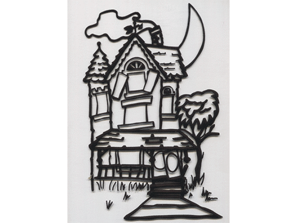 Instant Art insert (Haunted House)by Ickle Pickle Magic - Trick