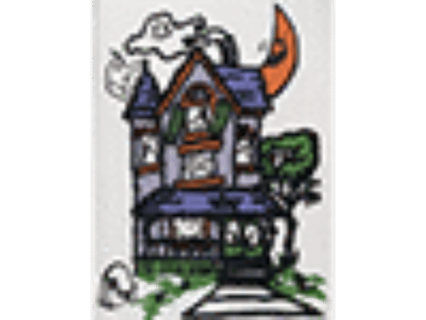 Instant Art insert (Haunted House)by Ickle Pickle Magic - Trick