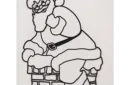 Instant Art insert (Santa in Chimney)by Ickle Pickle Magic - Trick – Image 1