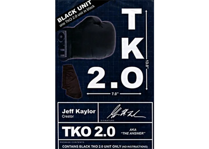 TKO 2.0 Gimmick only (Black) by Jeff Kaylor - Trick