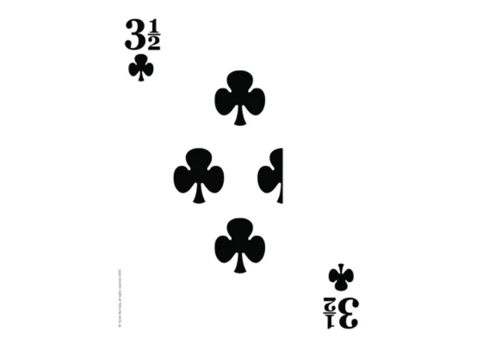 Three & a Half of Clubs Mega Card by Magical Tales - Trick