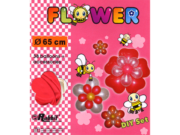 Four Balloon Flower Kit DIY SET (38 balloons 65cm) by Will Roya - Trick