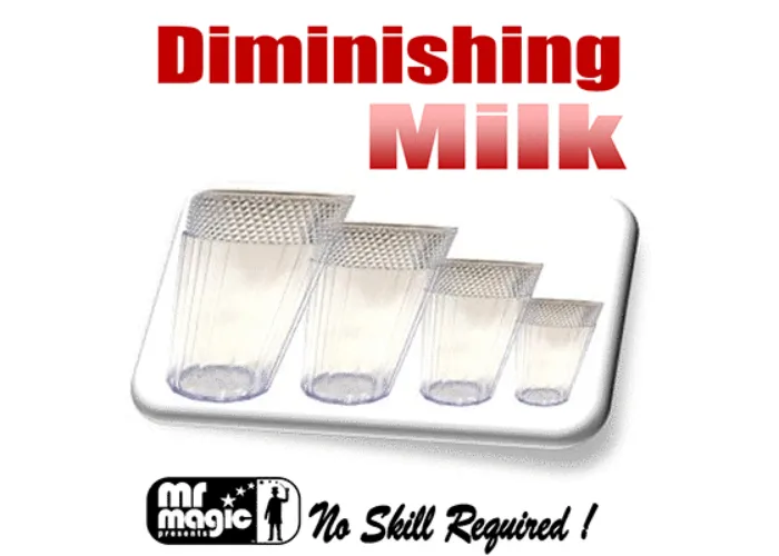 Diminishing Milk Glasses (multum in Parvo) by Mr. Magic