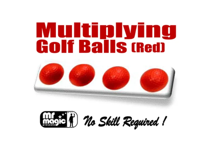Multiplying Golf Balls (Red) by Mr. Magic - Trick