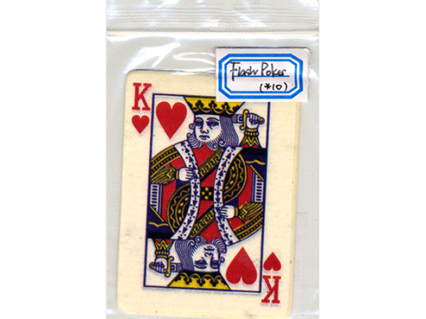 Flash Poker Card King of Hearts (Ten Pack) - Trick