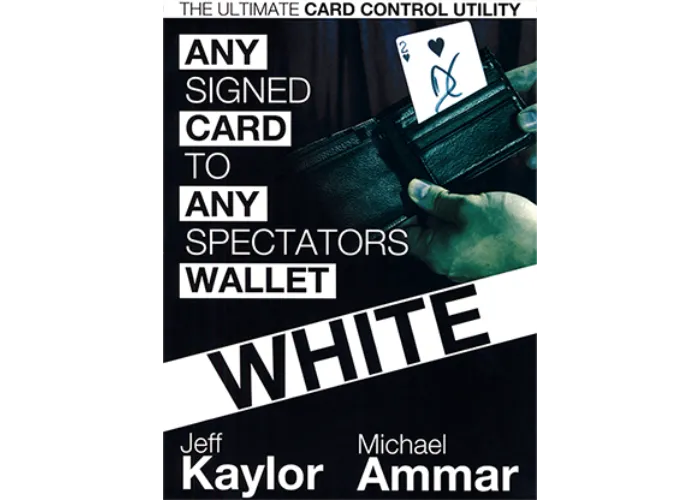 Any Card to Any Spectator's Wallet - WHITE (DVD and Gimmick) By Jeff Kaylor and Michael Ammar - DVD