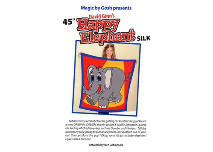 Happy Elephant Silk (45 inch) by David Ginn and Goshman - Tricks
