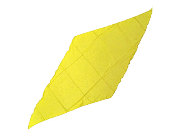 Diamond Cut Silk 36 inch (YELLOW) by Magic by Gosh - Trick