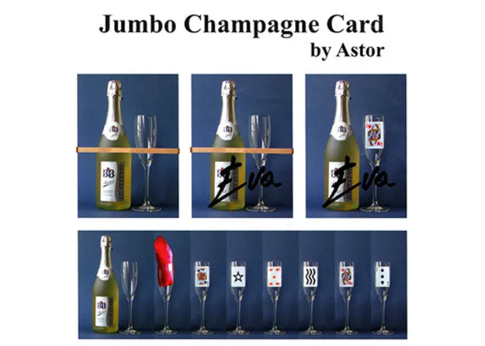 Jumbo Champagne Card by Astor - Trick