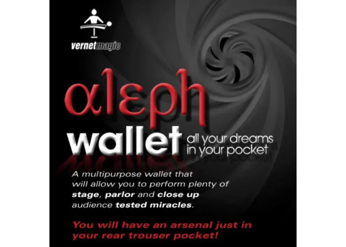 Aleph Wallet (Gimmick and Online Instructions) by Vernet Magic