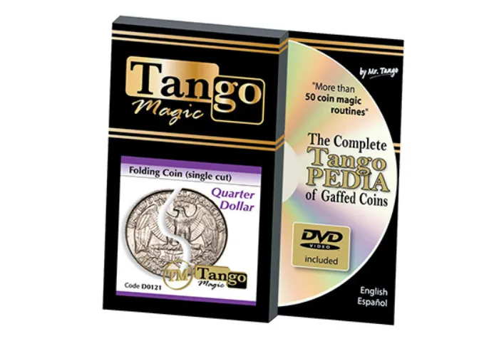 Folding Quarter dollar (Single cut w/DVD) (D0121) by Tango - Trick