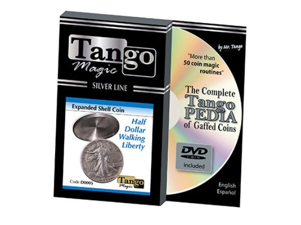 Tango Silver Line Expanded Shell Walking Liberty (w/DVD) (D0005) by Tango - Trick