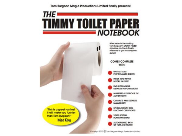 Timmy Toilet Paper Notebook (DVD and Notebook) by Tom Burgoon - DVD