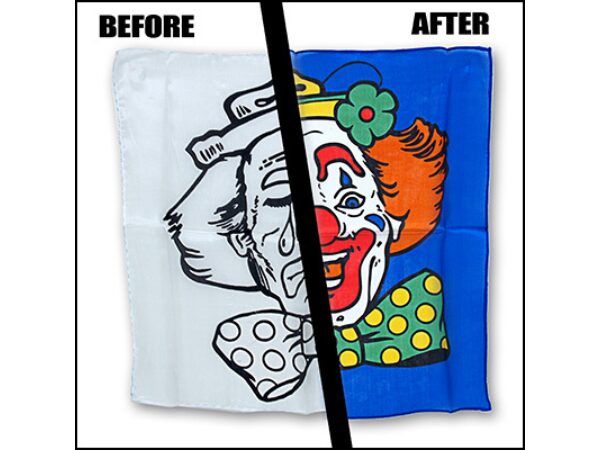 Happy / Sad Clown Silk Set (18 inch) Magic by Gosh - Trick