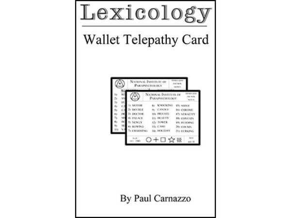 Lexicology with Telepathy card by Paul Carnazzo - Trick