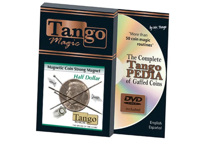 Strong Magnetic Half Dollar (w/DVD)(D0112) by Tango - Trick