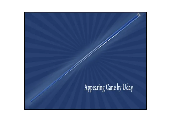 Appearing Cane (Blue) by Uday - Trick