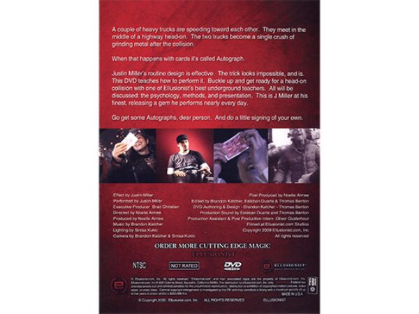Autograph by Justin Miller - DVD